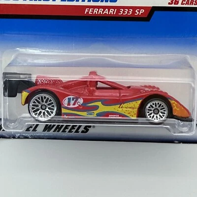 Hot Wheels 2000 First Editions Ferrari 333 SP Red Sports Car - Image 1 of 4