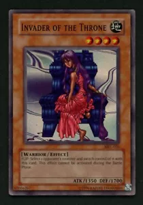 Invader of the Throne MRL-026 leicht gespielte LP Super Holo seltene Yugioh-Karte 2002 - Bild 1 von 2