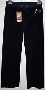 Nuevos con etiquetas Pantalones de Terciopelo Azul Marino Juicy Couture Niñas Talla 10 - Imagen 1 de 4