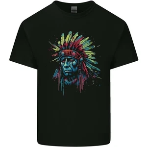 Native American Demon Indian Biker Kids T-Shirt Childrens - Picture 1 of 3