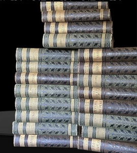 Waverley Novels (Antique Hardcover) 20 Volumes DeWolfe, Fiske & Co 1884 - Foto 1 di 12