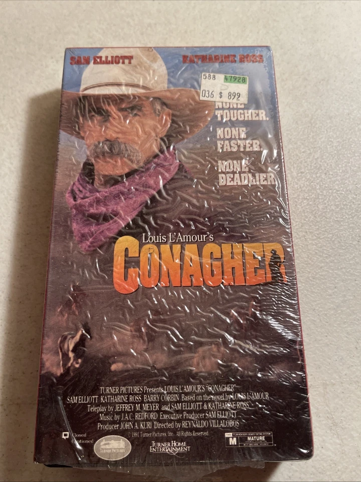 Louis L'Amour's Conagher VHS Tape 1991 Movie - Image 1 of 3