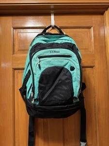 Mochila LL BEAN Azul Aqua Senderismo Camping Nylon Multi-bolsillo con Cremalleras - Imagen 1 de 10