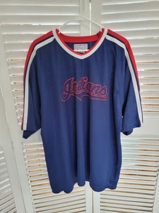 Vintage 90's Genuine Merchandise Starter Indian's Chief Wahoo Jersey Size XL - Picture 1 of 6