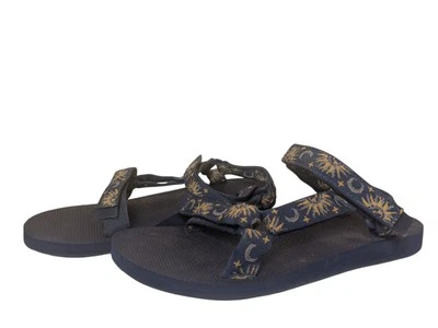 Sandalias de lona celestial Teva para mujer con tiras de lona almohadilla para zapatos lunas sol 11 Foto 1 de 4