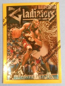 1996-97 TOPPS FINEST SHAWN KEMP " RARO ORO " GLADIATORI #144 CON RIVESTIMENTO - Foto 1 di 2