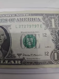 QUAD Double Pair Repeater Trinary 4 Of A Kind L 27279797 E One Dollar Bill - Picture 1 of 3