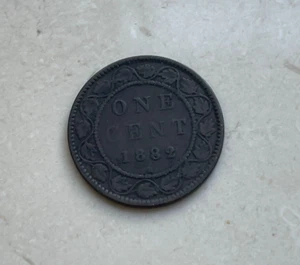 1882 H Canada 1 One Cent - Picture 1 of 2