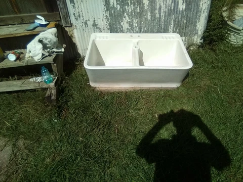 vintage everbrite farm sink Cover