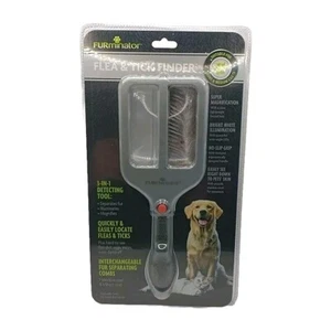 FURminator Floh- & Zeckenfinder Hunde- & Katzenbürste mit LED & Super Vergrößerung NEU - Bild 1 von 11