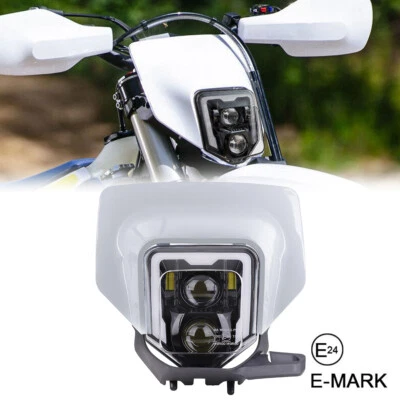 Dirt Bike LED Headlight w/ DRL For Husqvarna TE FE TC FC TX 125 250 300 350 701 - Image 1 of 4