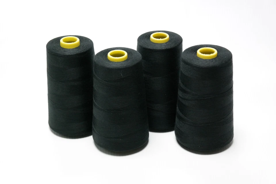 Tysew Domestic/Industrial Sewing Machine Polyester Thread 4 x 5000 Yard Reels - Image 1 of 1
