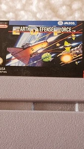 Earth Defense Force Super Nintendo Game SNES 1991 Untested - Picture 1 of 2
