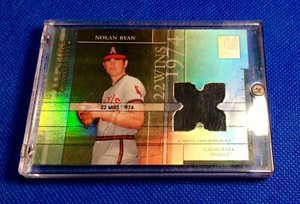 Nolan Ryan Game Worn Jacket Card SP * 2003 Donruss Elite * Print Run 03/22 COA