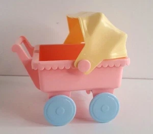 Vintage 1990s Playskool Loving Family Dollhouse Twins Stroller - Imagen 1 de 6