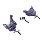 Rustic And Realistic Acrylic Chicken Decorations For Outdoor Decorations