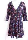 Yumi Kim Women's Floral 3/4 Sleeve Button Down Fit And Flare Dress Sz S Nwt 159.