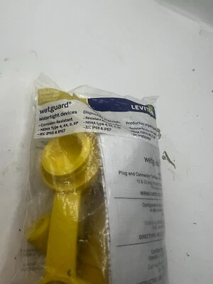 (CANTIDAD 1) Receptáculo Wetguard Leviton 163-15W47-000 125v-ac 15a Amp 3w 2p Foto 1 de 3