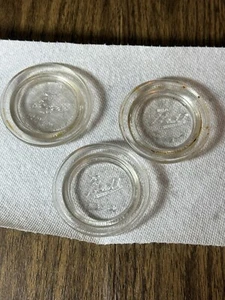 Vintage Ball glass lid No 10 3 pieces - Picture 1 of 4