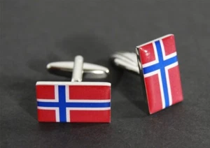 Gemelli Bandiera Norvegia - 18x12 mm - Foto 1 di 1