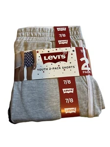 Levi’s Girls 2 Pack Shorts Patriotic Size 7/8 - Picture 1 of 2