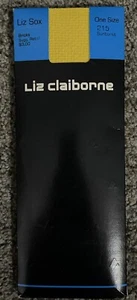 Vintage Liz Claiborne Liz Sox Bricks Sunburst Knee Length Socks OS Nylon USA - Picture 1 of 3