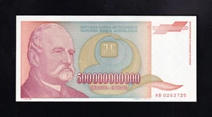 F.C. YUGOSLAVIA , 500000000000 DINARES 1993 , S/C ( UNC ) , P.137a . - Imagen 1 de 2
