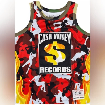 NWT Universal Music Group CASH MONEY Records Hot Boyz Basketball Jersey- Size 6X - Image 1 of 4