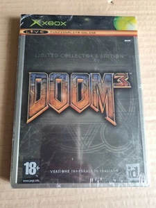 Doom 3 Steel Book Box Originale Italiana Microsoft Xbox Game Collectors Edition - Foto 1 di 7