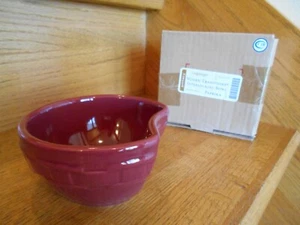 Longaberger Paprika Interlocking Bowl red fun shape nib *shipping included!* - Picture 1 of 8