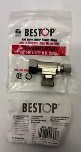 MUELLER BESTOP 1/2" COMP X 3/8" O.D. STRAIGHT STOP 491-102HC Neu in OVP - Bild 1 von 2
