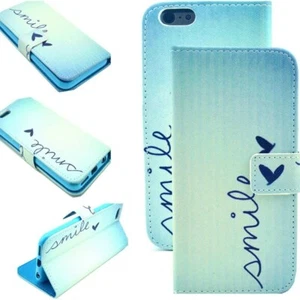 iPhone 6 / 6s Wallet Case Card Slots Kickstand Magnetic Closure - Light Blue - Picture 1 of 5