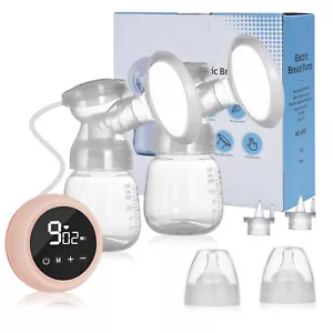 Elektrische Doppel Milchpumpe 2 Modi Ernährung Abpumpen flexibles Muttermilch - Bild 1 von 8