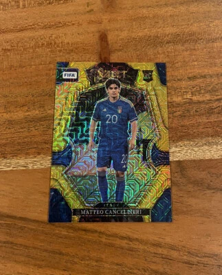 Matteo Cancellieri 2022-23 Panini Select FIFA Gold Mojo Prizm /10 NRMT+ Rookie - Image 1 of 2