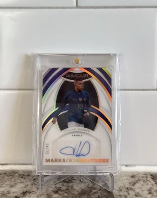 2022-23 Immaculate Soccer - Kylian Mbappe - Marks Of Greatness /25 - Auto - Image 1 of 2