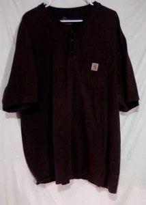 CARHARTT Men’s Short Sleeve T Shirt Size 2XL Brown - Picture 1 of 5