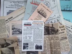 SS Great Britain Ephemera Collection  1970s,80s Brochures, Newsletter, Clippings - Picture 1 of 23