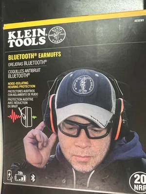 Protetores auriculares Bluetooth Klein Tools AESEM1, NRR 20dB, tempo de execução de 70 horas 3915OB - Imagem 1 de 4