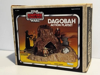 1980 Винтажный Kenner Star Wars Dagobah действие игровой набор оригинальной коробке  - Изображение 1 из 4