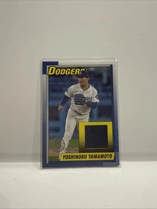 2025 Topps Series 1 Yoshinobu Yamamoto 1990 Topps Relic #T90R-YY Dodgers - Picture 1 of 2