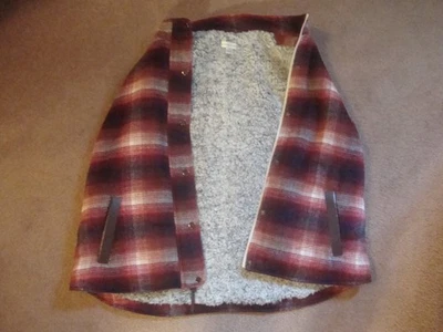 Женские Christopher & банки новый зимний шерсти смесь шерпа с подкладкой клетку жилет Sz XL - Изображение 1 из 4