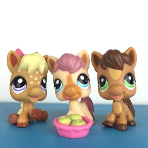 Auténtico Lote de 3 Littlest Pet Shop 1879 1880 1881 Petriplets Caballo Pony / Juego LPS - Imagen 1 de 3