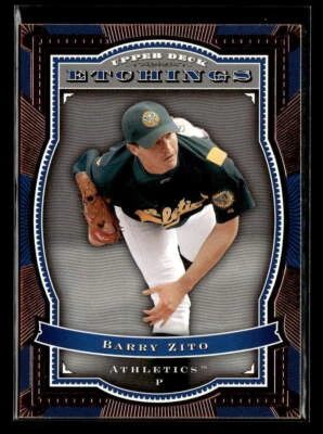 2004 Upper Deck Etchings #42 Barry Zito Excellent - Image 1 of 2