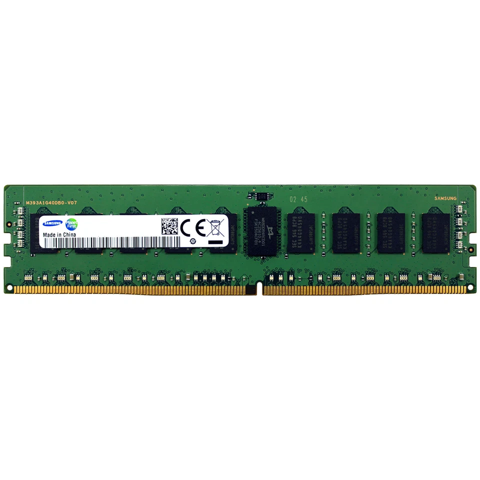 8GB Module DDR4 2133MHz Samsung M393A1G40EB1-CPB 17000 Registered Memory RAM - Image 1 of 1
