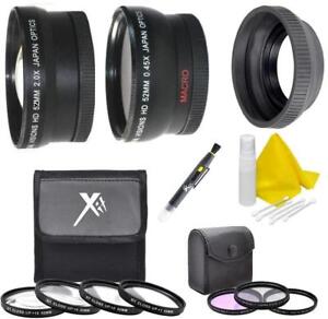 Accessory Kit (Wide-Tele-Filters-Lens Hood) For Fujifilm X-A5, X-T100 w/15-45mm