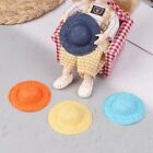5PCS Handmade Mini Doll Sun Cap Soft Cloth Miniature Straw Hat Toy  Toy Outfit