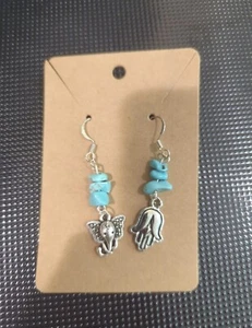Turquoise Bohemian Earrings - Picture 1 of 1