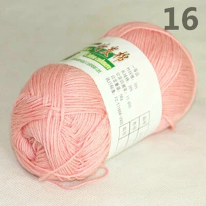 Sale 1SkeinsX50g Soft Bamboo Cotton Blankets Rugs Hand Knitting Crochet Yarn 16 - Picture 1 of 12