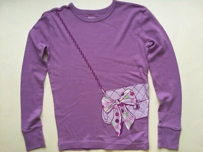 Camiseta pijama PJ manga longa infantil GAP roxa faísca PJ 14 ajuste confortável nova sem etiquetas - Imagem 1 de 2