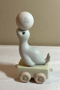 Precious Moments Figurine - Birthday Train Age 2 God Bless You on Your Birthday - Picture 1 of 2